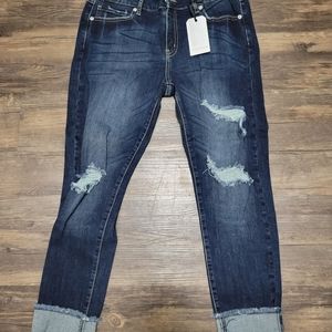 Just USA dark mid rise jeans